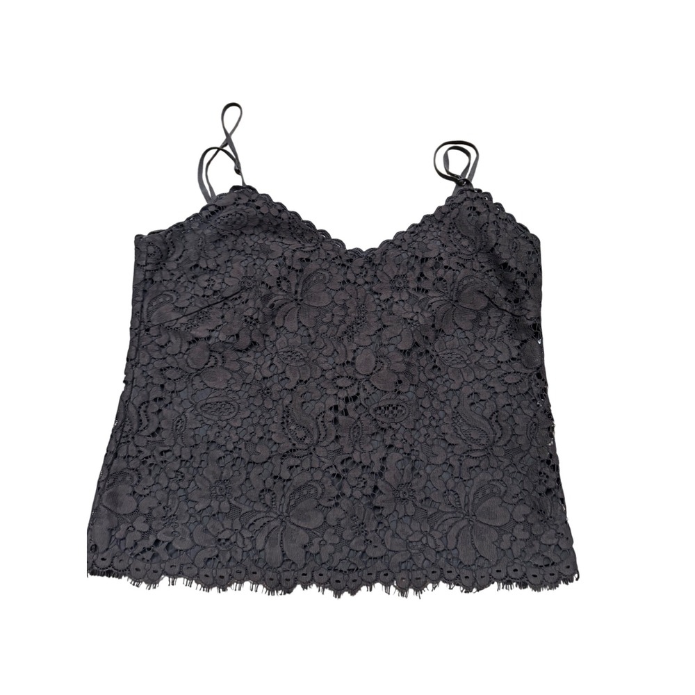 Ralph Lauren Lace Cami‎ Top Women's Brown Floral Sleeveless Tank Top S